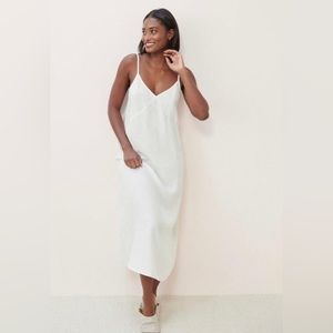 Jenni Kayne Linen Breeze Slip Dress Ivory